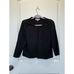 Philosophy Black Collared Jacket Size Large